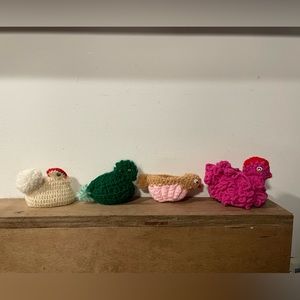 Vintage Hand Made Crochet Festive Decorative Easter Egg Covers